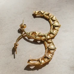 Boucles d'oreilles Indi dorées