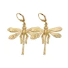 Boucles d'Oreilles Libellule Louise Dorées