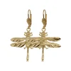 Boucles d'oreilles Libellule Dorées