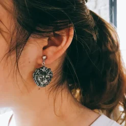 Boucles d'Oreilles Lion