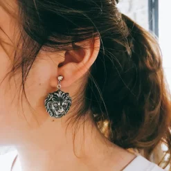 Boucles d'Oreilles Lion