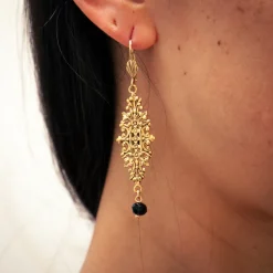 Boucles d'Oreilles Little Baroque Dorées