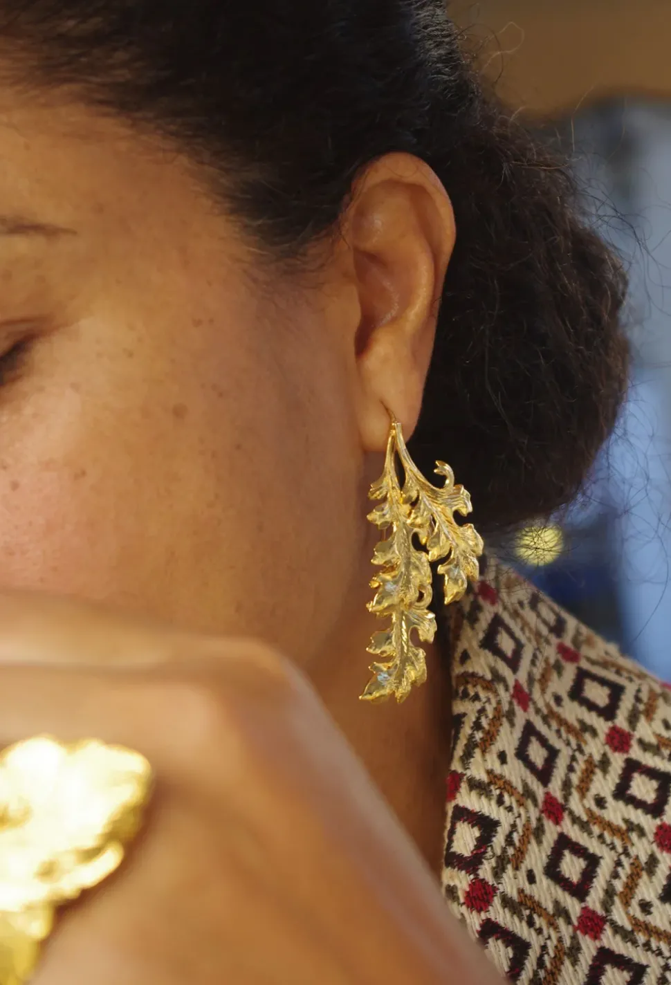 Boucles d'Oreilles Marly Dorées