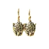 Boucles d'Oreilles Mini Panthère Dorées