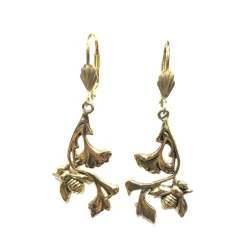Boucles d'Oreilles Nature Dorées