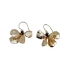 Boucles d'Oreilles Pansy Dorées