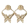 Boucles d'Oreilles Papillon Charme Dorées