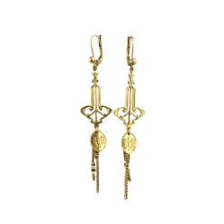 Boucles d'Oreilles Petit Baroque Dorées