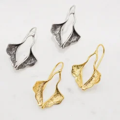 Boucles d'Oreilles Petit Ginkgo