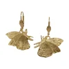 Boucles d'Oreilles Petit Papillon Dorées
