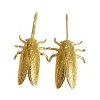 Boucles d'oreilles Petite Cigale Cica dorées