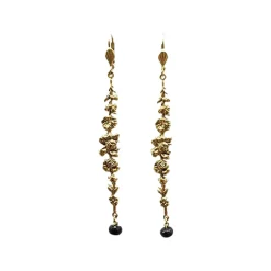 Boucles d'Oreilles Rosier Dorées