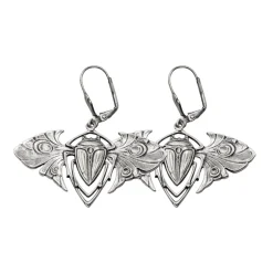 Boucles d'oreilles Scarabée