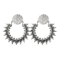 Boucles d'oreilles Soleil Argentées