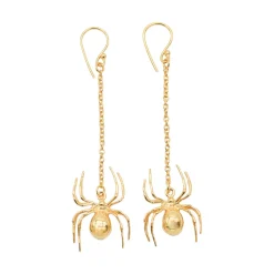 Boucles d'oreilles Spider Dorées
