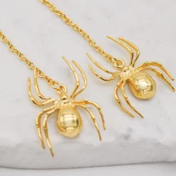 Boucles d'oreilles Spider Dorées