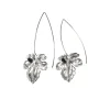 Boucles d'Oreilles Tige Feuilles de Figuier