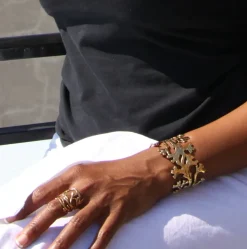 Bracelet Algue Doré