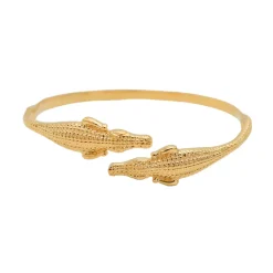 Bracelet Crocodile Doré