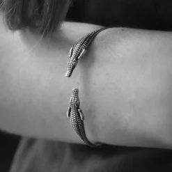 Bracelet Crocodile Doré
