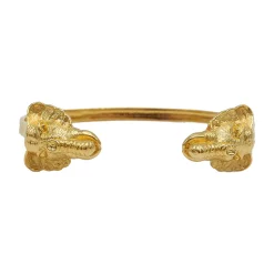 Bracelet Double Éléphant Doré