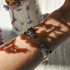 Bracelet Double Éléphant Doré