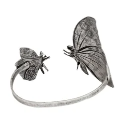 Bracelet Double Papillon Argenté