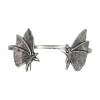 Bracelet Double Petit Papillon Argenté