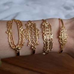 Bracelet Jonc Little Baroque Doré