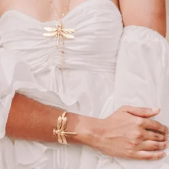 Bracelet Libellule Doré
