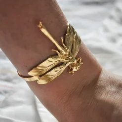 Bracelet Libellule Doré