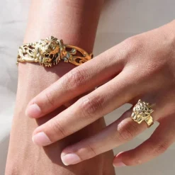 Bracelet Lion Doré