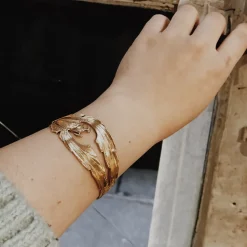 Bracelet Long Scarabée Doré