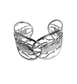 Bracelet Manchette 4 Scarabée Maddie argenté