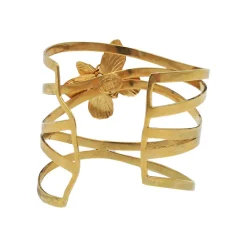 Bracelet Papillon Sur Fils Doré