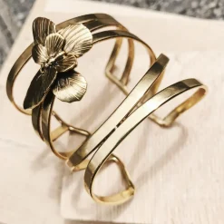 Bracelet Papillon Sur Fils Doré