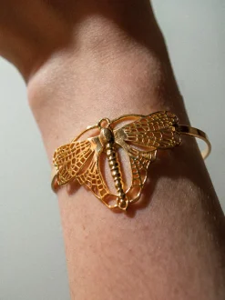 Bracelet Petit Libellule Volant Doré