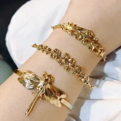 Bracelet Petite Libellule Doré