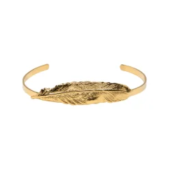Bracelet Plume Doré