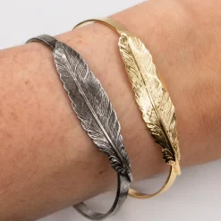 Bracelet Plume Doré