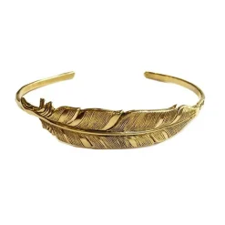 Bracelet Plume doré