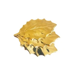 Broche 3 Feuilles Dorée