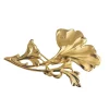 Broche Grand Gingko Dorée