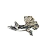 Broche Petit Ginkgo Argentée