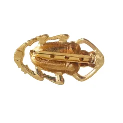 Broche Scarabée Oscar Dorée