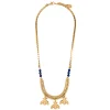 Collier Abeilles Bee Doré Lapis Lazuli Bleu