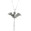 COLLIER CHAUVE-SOURIS ARGENTÉ