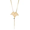 Collier Feuille de Ginkgo Doré