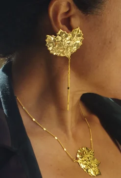 Collier Feuilles Austine Doré