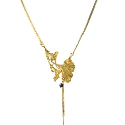 Collier Ginkgo Gin Doré